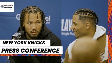 Josh Hart Jalen Brunson Ny Knicks Media Availability May 2 2023