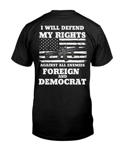 I Will Defend My Rights Against All Enemies Foreign And Etsy