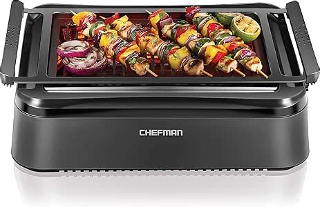 Chefman Electric Smokeless Indoor Grill With Infrared Instant Heating