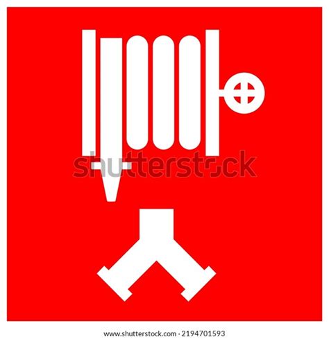 Fire Hose Reel Symbol Sign Vector Stock Vector Royalty Free 2194701593 Shutterstock