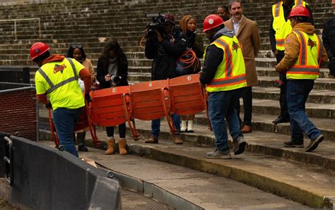 RFK Stadium moves closer to demolition with removal of lower bowl seats ...