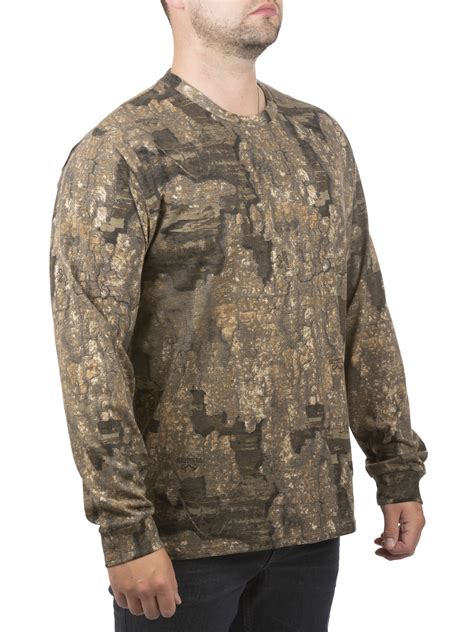 Realtree Summit Men S Long Sleeve Scent Control Camouflage Tee Shirt