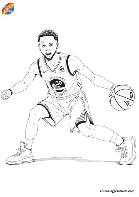 Steph Curry Coloring Pages