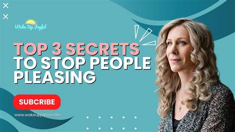 Top 3 Secrets To Stop People Pleasing Edit Youtube