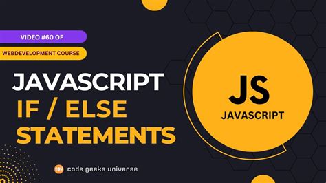 Javascript If Else Statements Full Stack Web Development Web