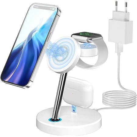 Caricatore Wireless Iphone INNISTO Caricatore Wireless 3 In 1 Stazione