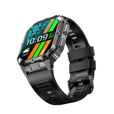 Ceas Smartwatch Barbati TechONE K61 Pro Big Square AMOLED 1 96 Inch