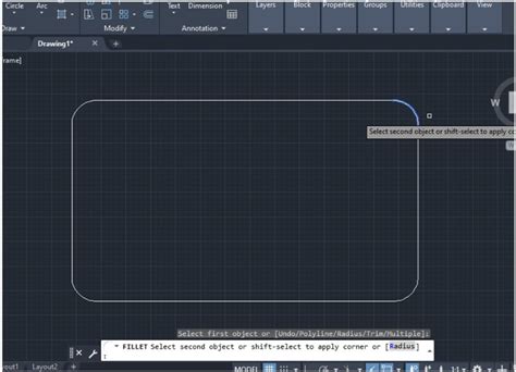 Autocad Fillet Command Applying Fillets To D And D Objects Cad Cam