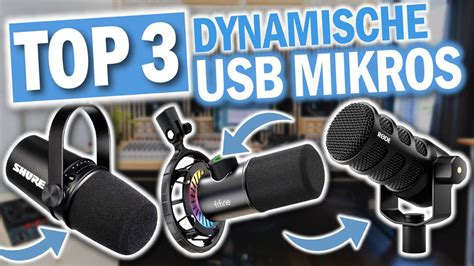 Beste DYNAMISCHE USB MIKROFONE Im Vergleich Top 3 USB C Mikrofone