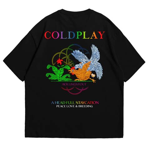 Jual Rollingstout Coldplay Paradise KAOS BAND BAJU MUSIK METAL