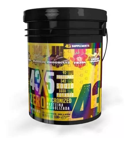 Proteina 43 Hidrolizada Zero Carbs 13 2 Lb 6kg Todos Sabores Envío gratis