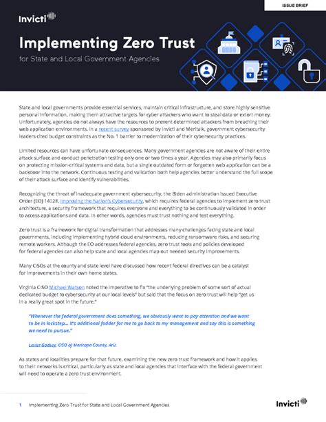 Implementing Zero Trust For State And Local Government Agencies