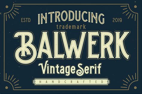 Balwerk – vintage serif – Bentype Studio