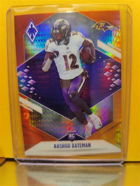 Panini Phoenix Rashod Bateman Rookie Fire Burst Card Rc Nfl