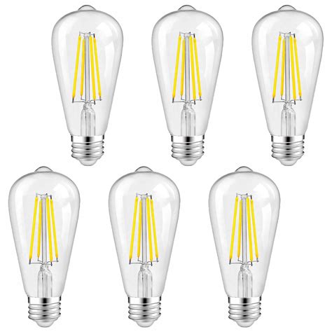 Żarówka E27 Led Filament 6w 600lm 50w St64 Neutralna Ozdobna Savineo