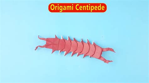 Origami Centipede Easy Paper Crafts Youtube