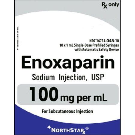 Enoxaparin Sodium Preservative Free Mg Ml Injection Prefil