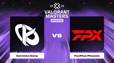 Karmine Corp vs FunPlus Phoenix Карта 1 VALORANT Champions Tour