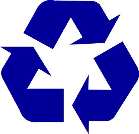 Blue Recycle Logo