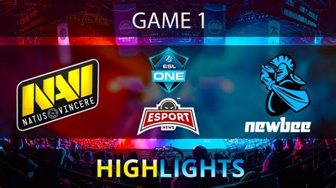 Dota Natus Vincere Vs Newbee Esl One Katowice Game