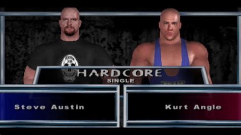 HCTP Steve Austin Vs Kurt Angle Hardcore Match Wwe Smackdown