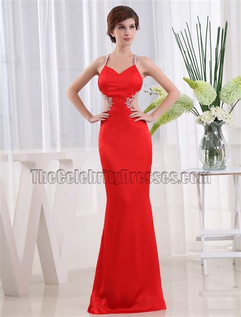 Sexy Red Long Backless Prom Dress Evening Gowns Thecelebritydresses