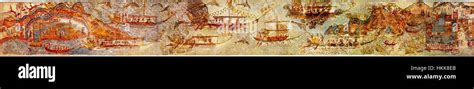 AKROTIRI SHIP PROCESSION FULL PANO 2 Stock Photo Alamy