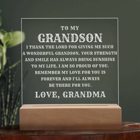 Grandson Gift, to My Grandson Gift, Grandson Keepsake, Graduation Gift ...