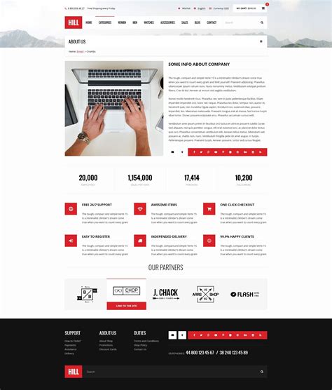 About Us Page Template - SCENIC TEMPLATES