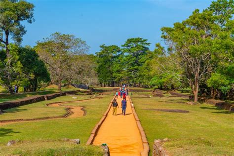 Sigiriya, Sri Lanka, February 5, 2022: Gardens of the Sigiriya R ...