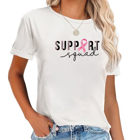 Breast Cancer Warrior Support Squad Breast Cancer Awareness T Shirt