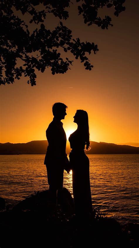 Love Couple Silhouette Sunset Wallpapers | HD Wallpapers | ID #30142