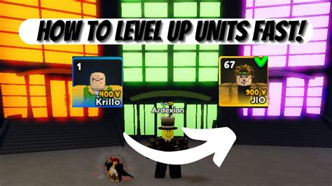 Tips And Tricks To Level Up Units Anime Adventures Roblox Youtube