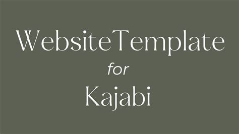 Kajabi Website Templates Sneha Hiremath