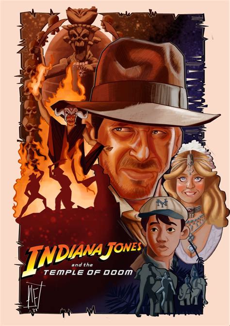 Indiana Jones and the Temple of Doom fanart poster | Indiana jones ...