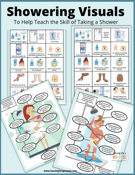 Showering Visuals Learning For A Purpose