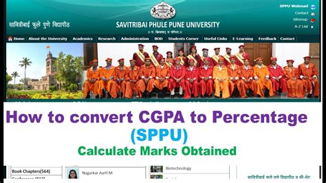 How To Convert CGPA To Percentage Calculate Obtained Marks Of SPPU