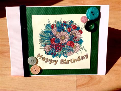 Blog Birthday Card Made With Digital Stamp