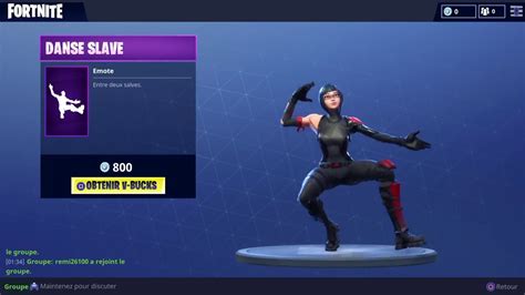 Danse Slave Emote Fortnite Battle Royale Youtube