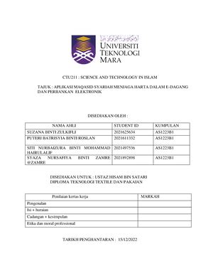 Ctu Elemen Saintifik Dalam Ibadah Penyembelihan Universiti