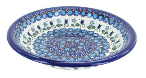 Blue Rose Polish Pottery Savannah Soup Plate 1 Harris Teeter