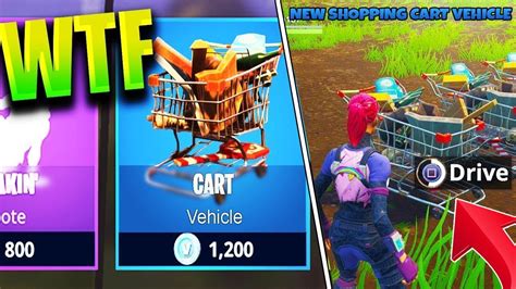 How To Drive The New Shopping Carts In Fortnite Battle Royale New