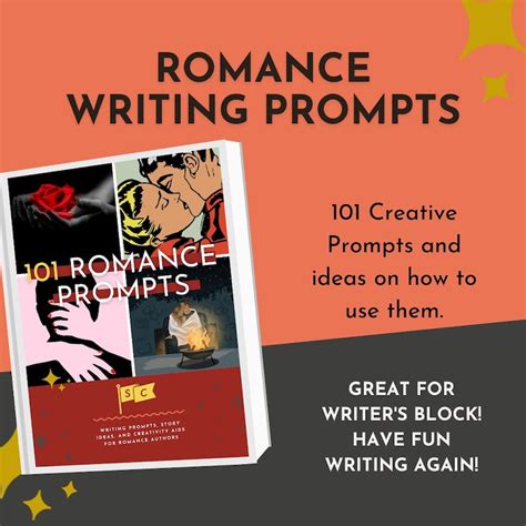 101 Romance Writing Prompts Fiction Prompts For Authors Prompts For Writing Romance Books