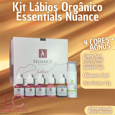 Kit De Pigmentos Para L Bios Org Nico Essentials Nuance Luh Candido