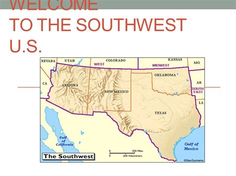 Map Of Texas New Mexico Arizona And California