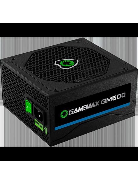 Блок питания GameMax GM 500 Черный 500W 140мм 20 4pin 4 4pin CPU 1 6