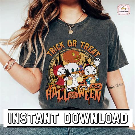 Huey Dewey and Louie Trick or Treat PNG Spooky Season Png - Etsy