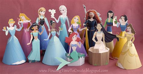 Finding Time to Create: Disney Princess Paper Dolls {Updated Tutorial}