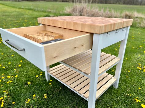 Butcher Block Kitchen Island Etsy