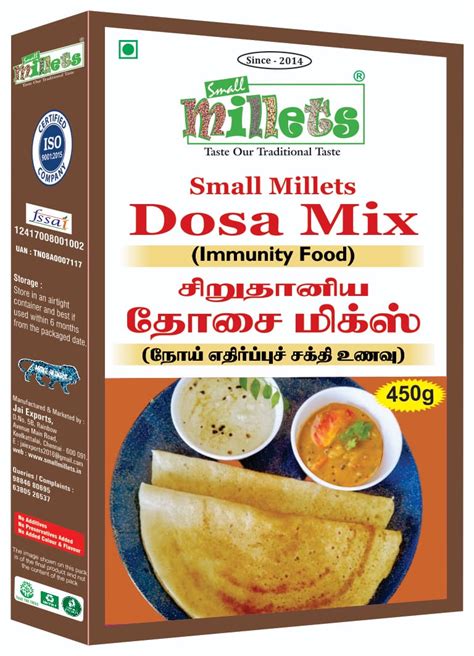 Millets Dosa Mix 450g Ruvi Sri Pure Natural